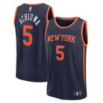 NBA men8217s new york knicks precious achiuwa fanatics navy fast break player jersey – statement edition Collection - Official Jerseys & Hats | NBA Store