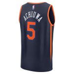 NBA men8217s new york knicks precious achiuwa fanatics navy fast break player jersey – statement edition Collection - Official Jerseys & Hats | NBA Store