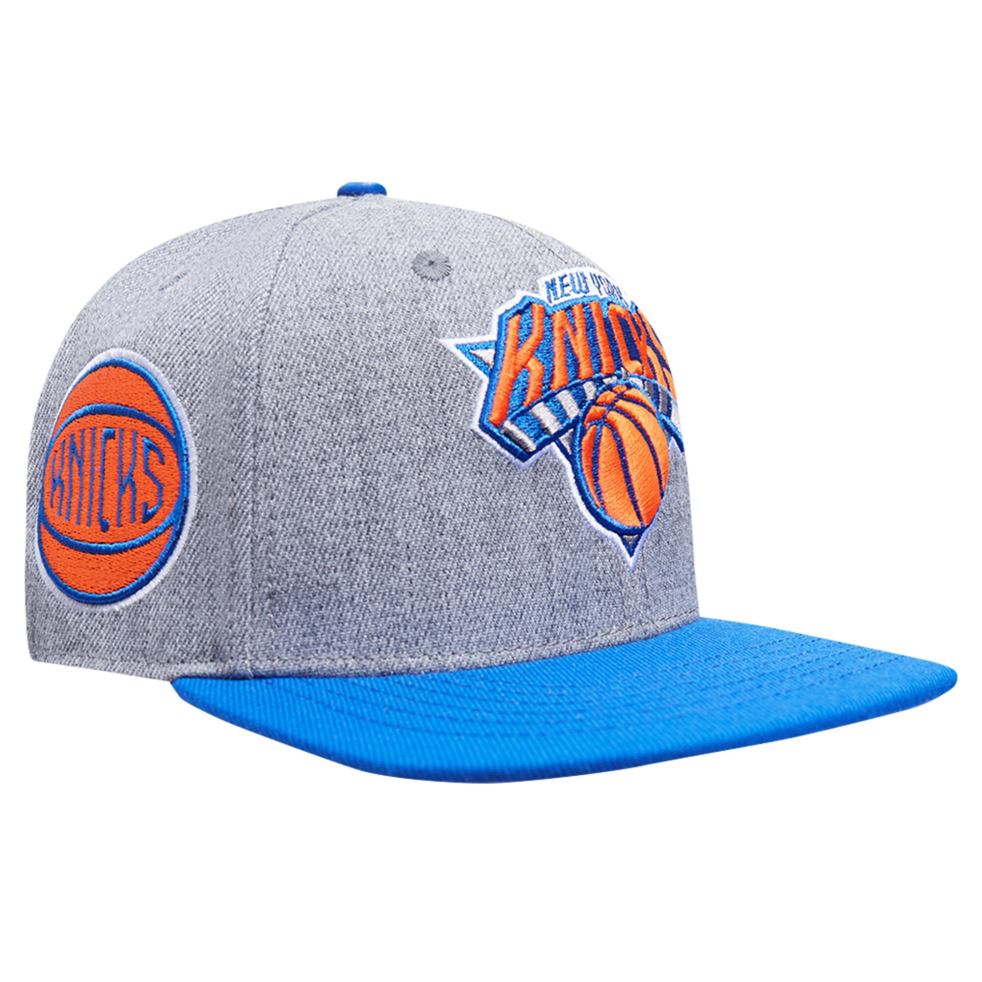 NBA men8217s new york knicks pro standard grayblue classic logo two-tone snapback hat Collection - Official Jerseys & Hats | NBA Store