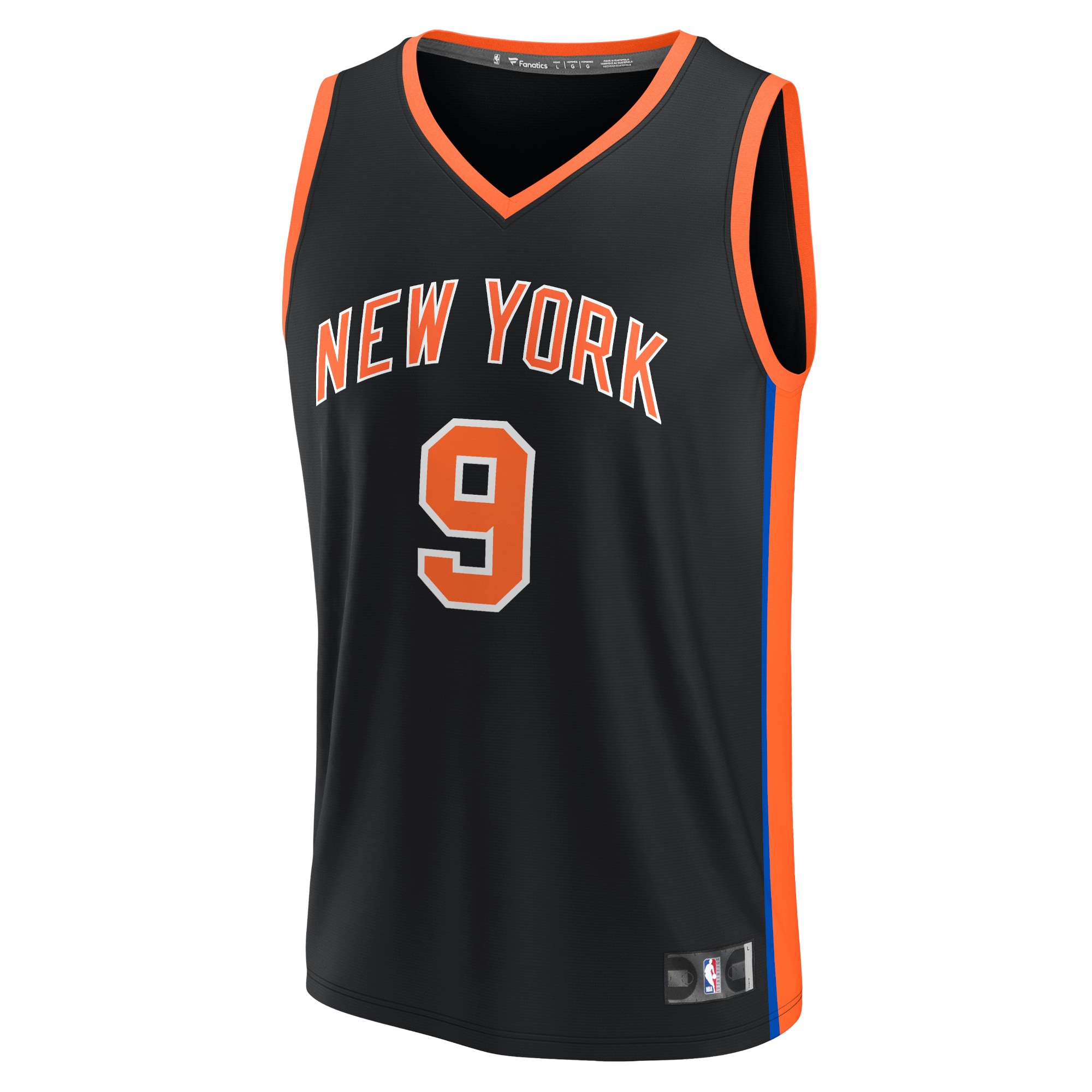NBA men8217s new york knicks rj barrett fanatics black fastbreak jersey – city edition Collection - Official Jerseys & Hats | NBA Store