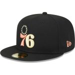 NBA men8217s philadelphia 76ers new era black floral side 59fifty fitted hat Collection - Official Jerseys & Hats | NBA Store