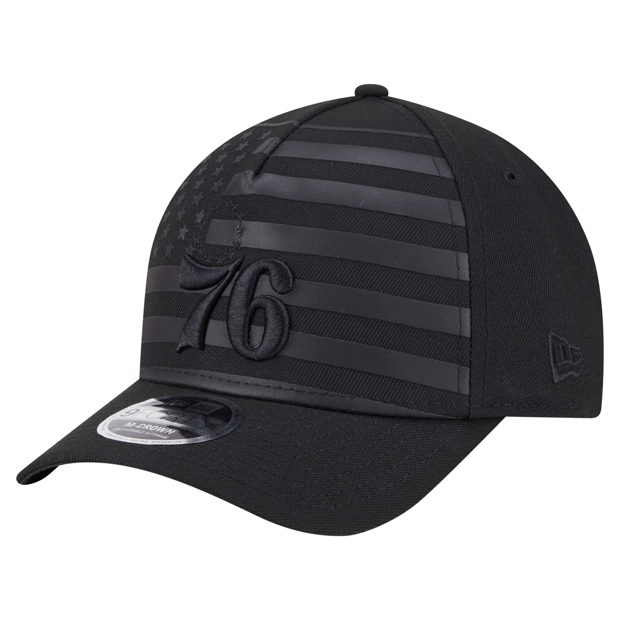 NBA men8217s philadelphia 76ers new era black game day flag a-frame 9forty adjustable hat Collection - Official Jerseys & Hats | NBA Store