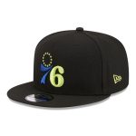 NBA men8217s philadelphia 76ers new era black neon pop 9fifty snapback hat Collection - Official Jerseys & Hats | NBA Store