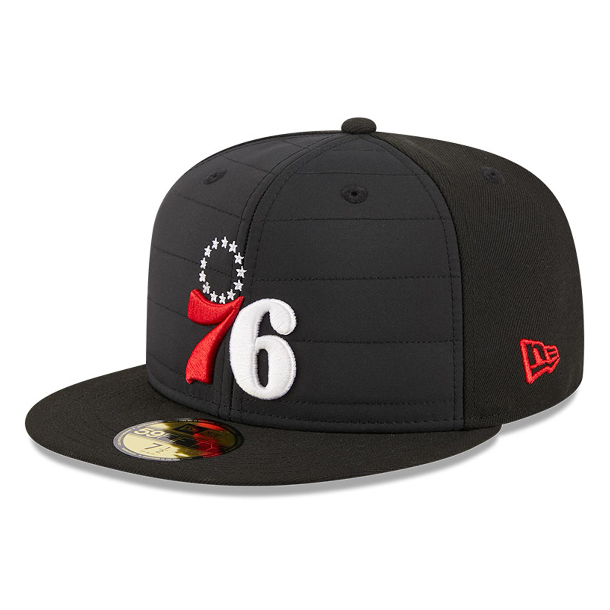 NBA men8217s philadelphia 76ers new era black quilted 59fifty fitted hat Collection - Official Jerseys & Hats | NBA Store