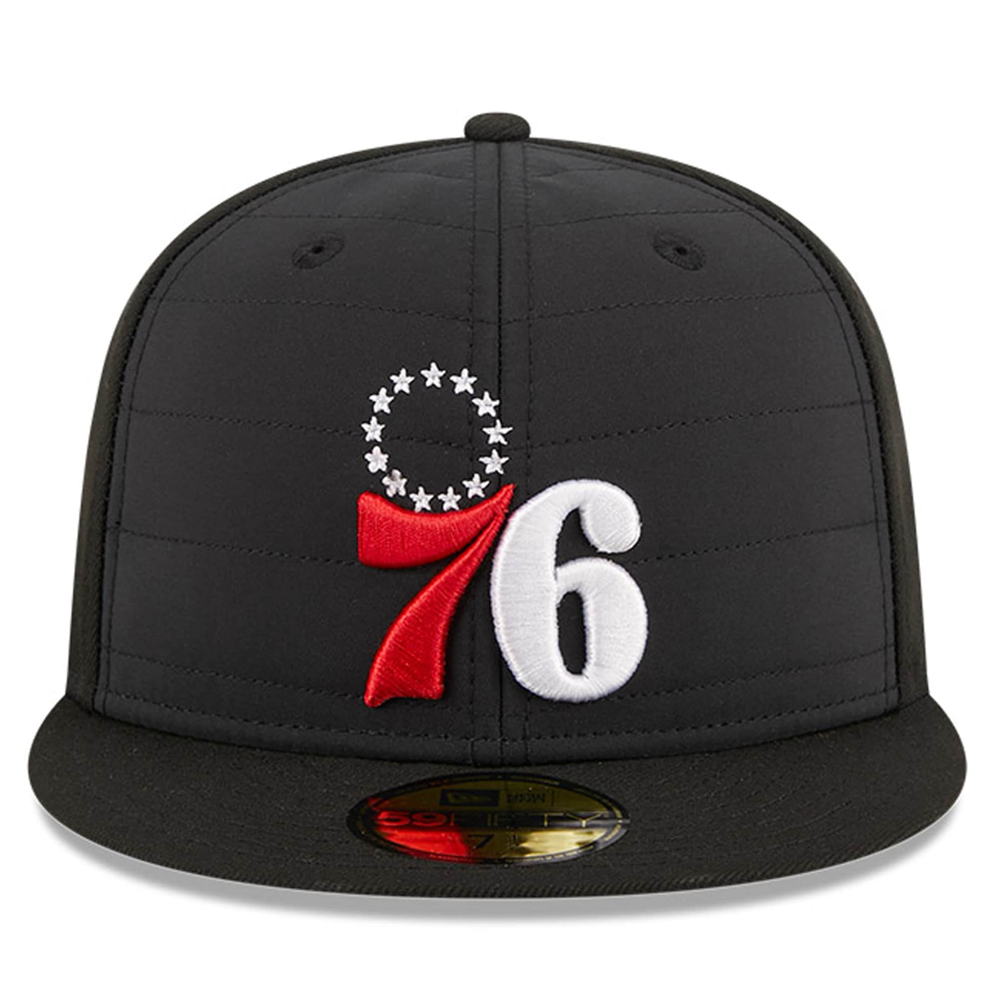 NBA men8217s philadelphia 76ers new era black quilted 59fifty fitted hat Collection - Official Jerseys & Hats | NBA Store