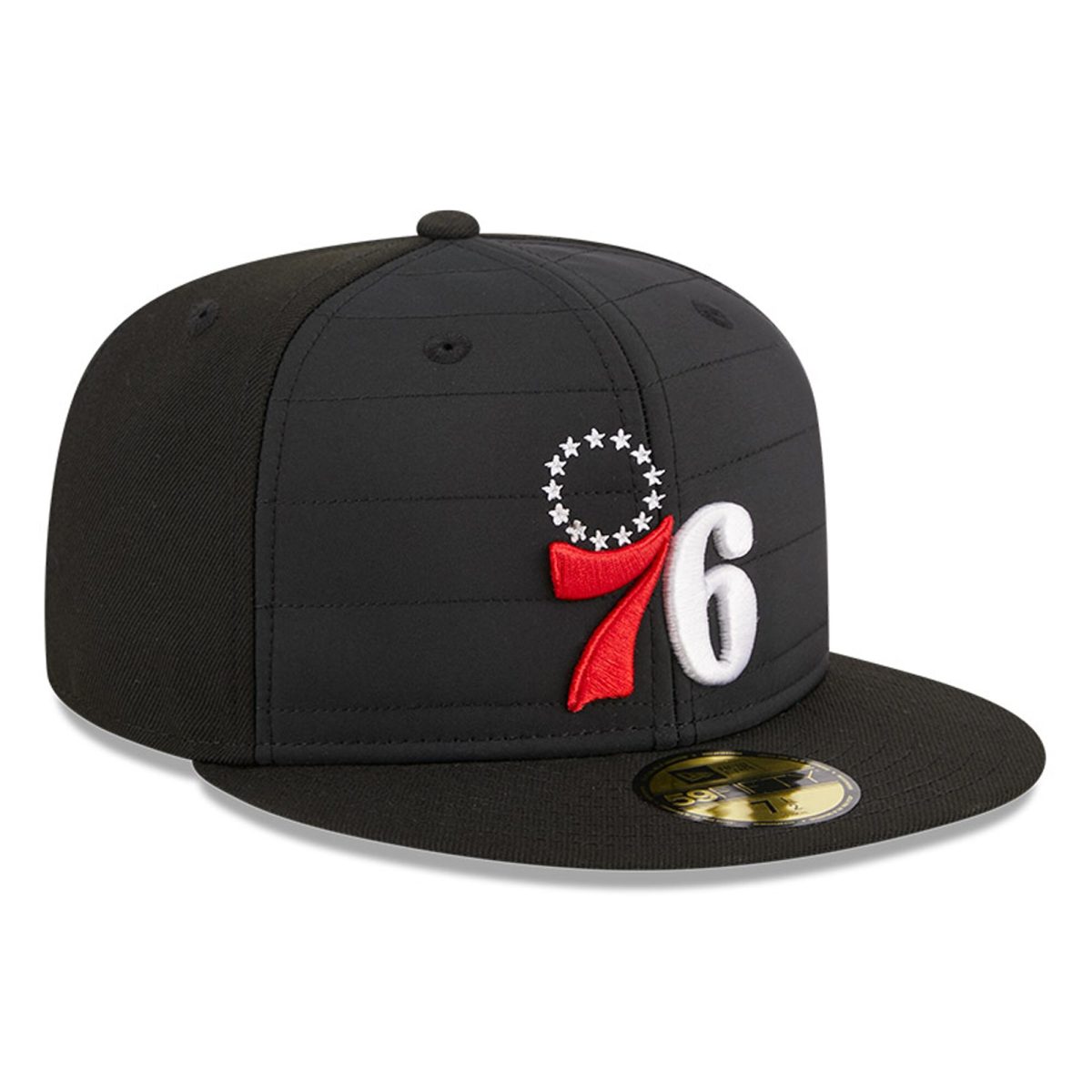 NBA men8217s philadelphia 76ers new era black quilted 59fifty fitted hat Collection - Official Jerseys & Hats | NBA Store