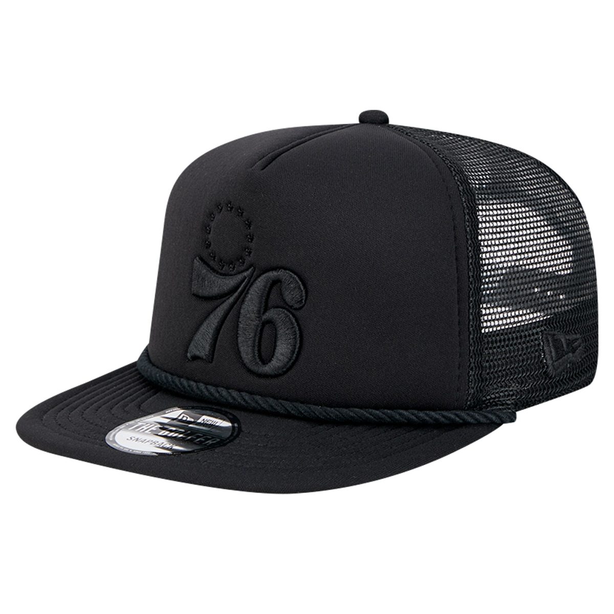 NBA men8217s philadelphia 76ers new era black tone foam meshback golfer snapback hat Collection - Official Jerseys & Hats | NBA Store