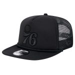 NBA men8217s philadelphia 76ers new era black tone foam meshback golfer snapback hat Collection - Official Jerseys & Hats | NBA Store