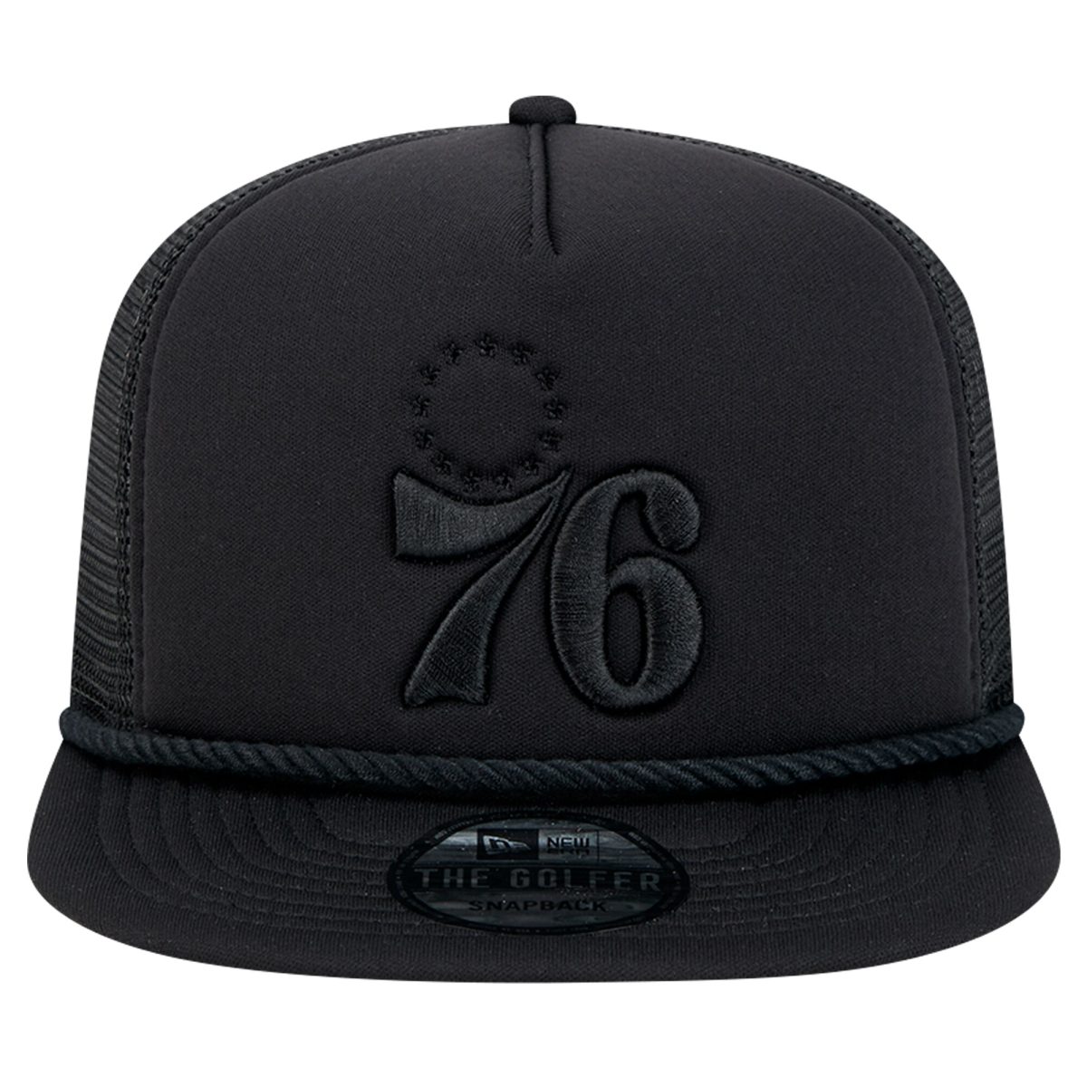 NBA men8217s philadelphia 76ers new era black tone foam meshback golfer snapback hat Collection - Official Jerseys & Hats | NBA Store