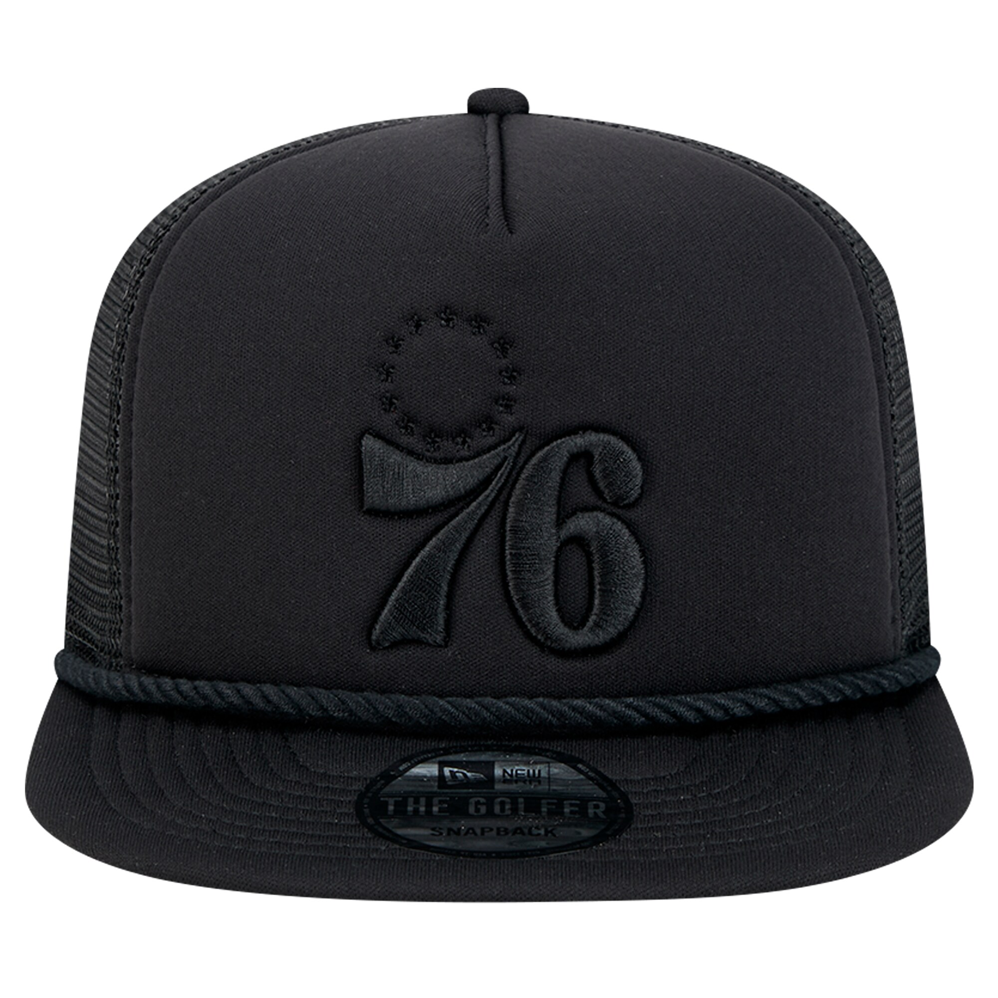 NBA men8217s philadelphia 76ers new era black tone foam meshback golfer snapback hat Collection - Official Jerseys & Hats | NBA Store