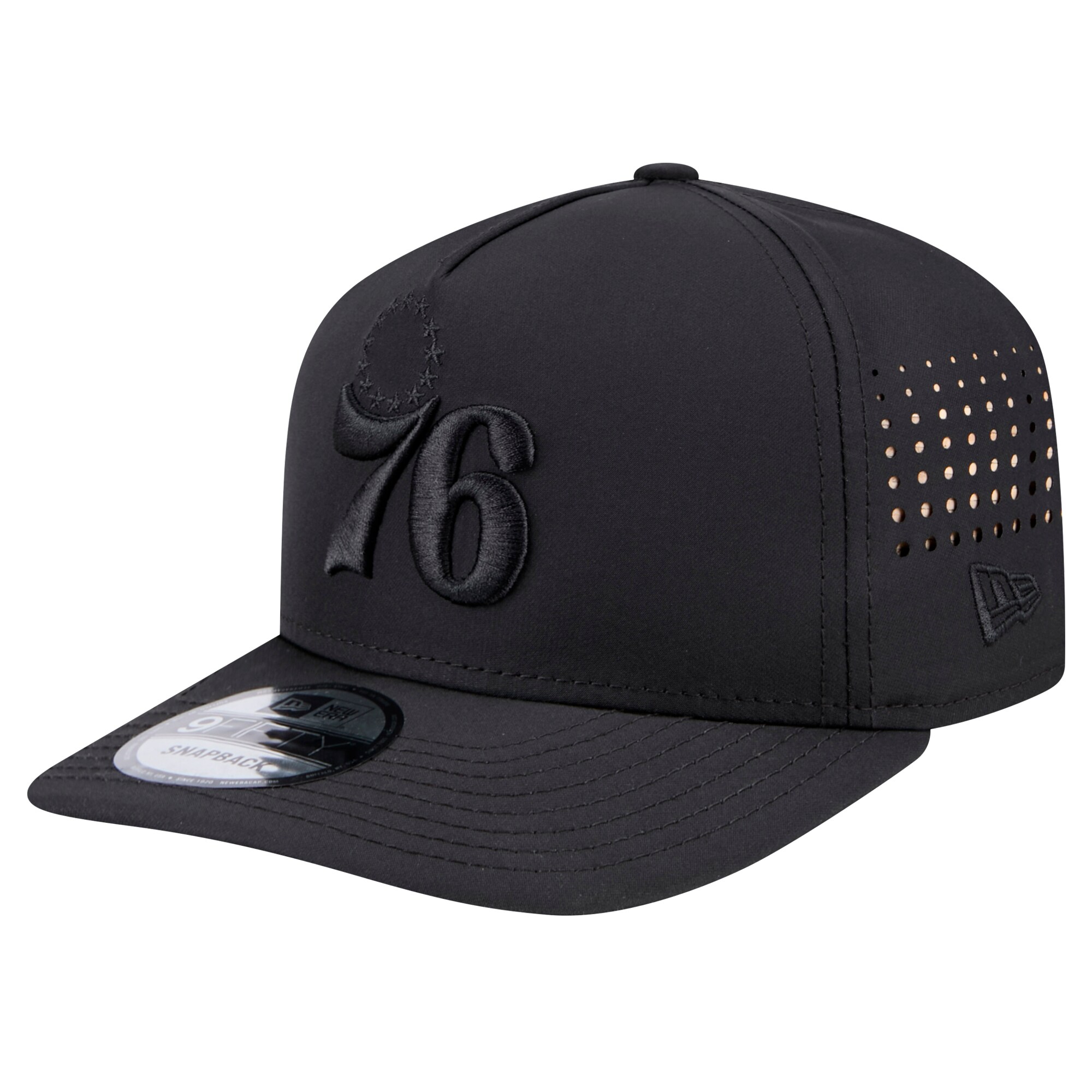 NBA men8217s philadelphia 76ers new era black vented 9fifty a-frame snapback hat Collection - Official Jerseys & Hats | NBA Store