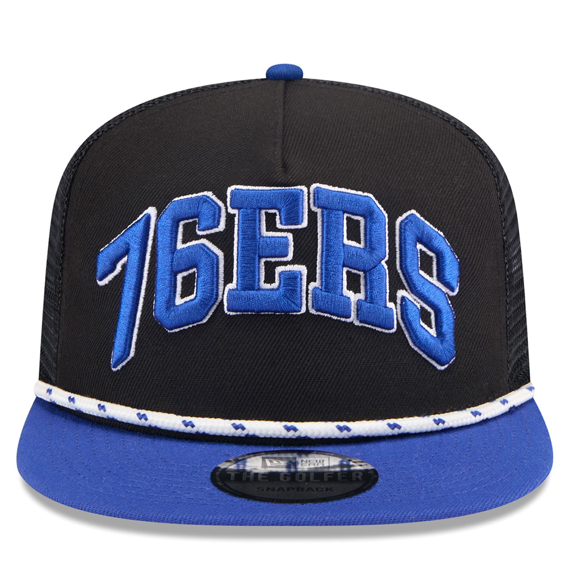 NBA men8217s philadelphia 76ers new era blackroyal throwback team arch golfer snapback hat Collection - Official Jerseys & Hats | NBA Store