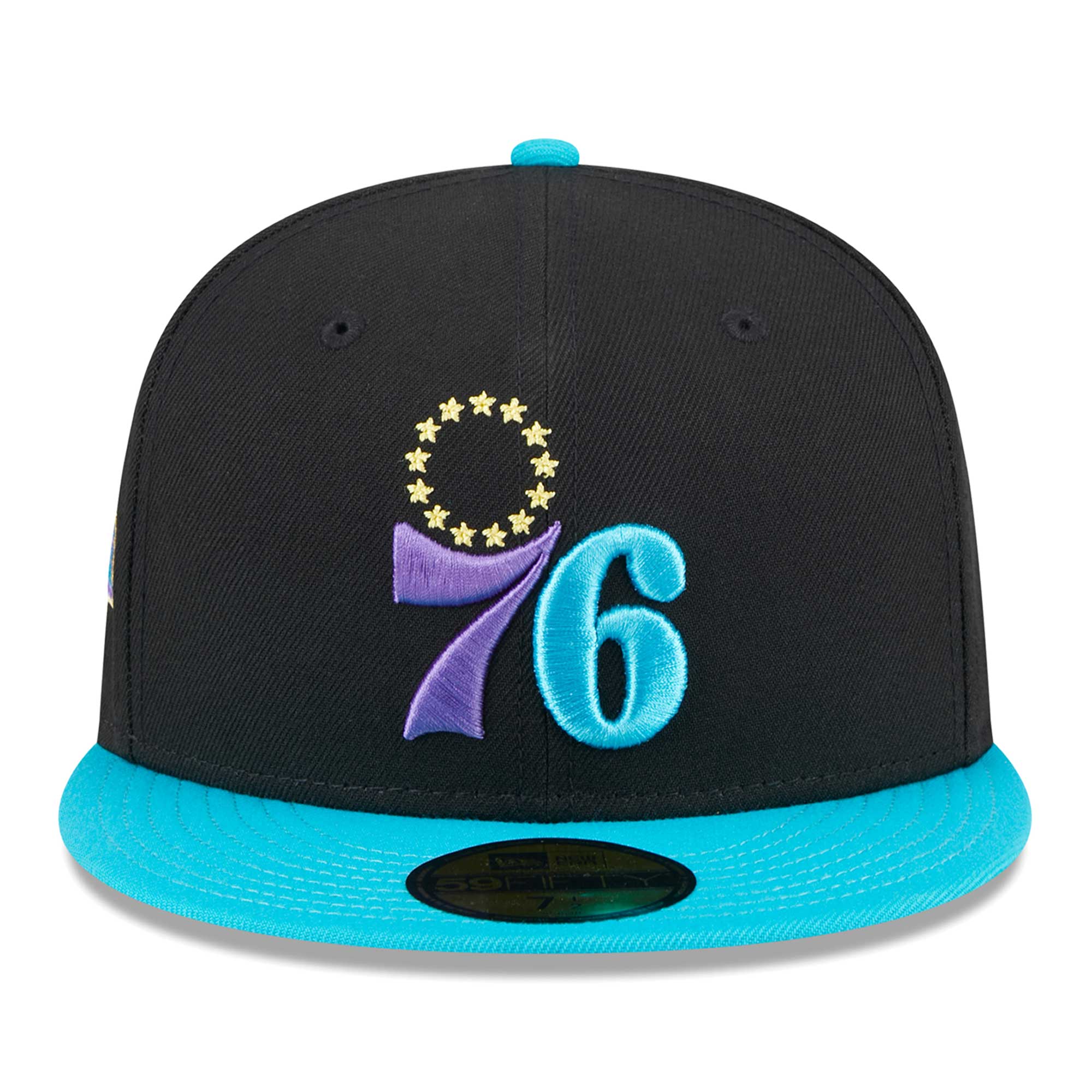 NBA men8217s philadelphia 76ers new era blackturquoise arcade scheme 59fifty fitted hat Collection - Official Jerseys & Hats | NBA Store