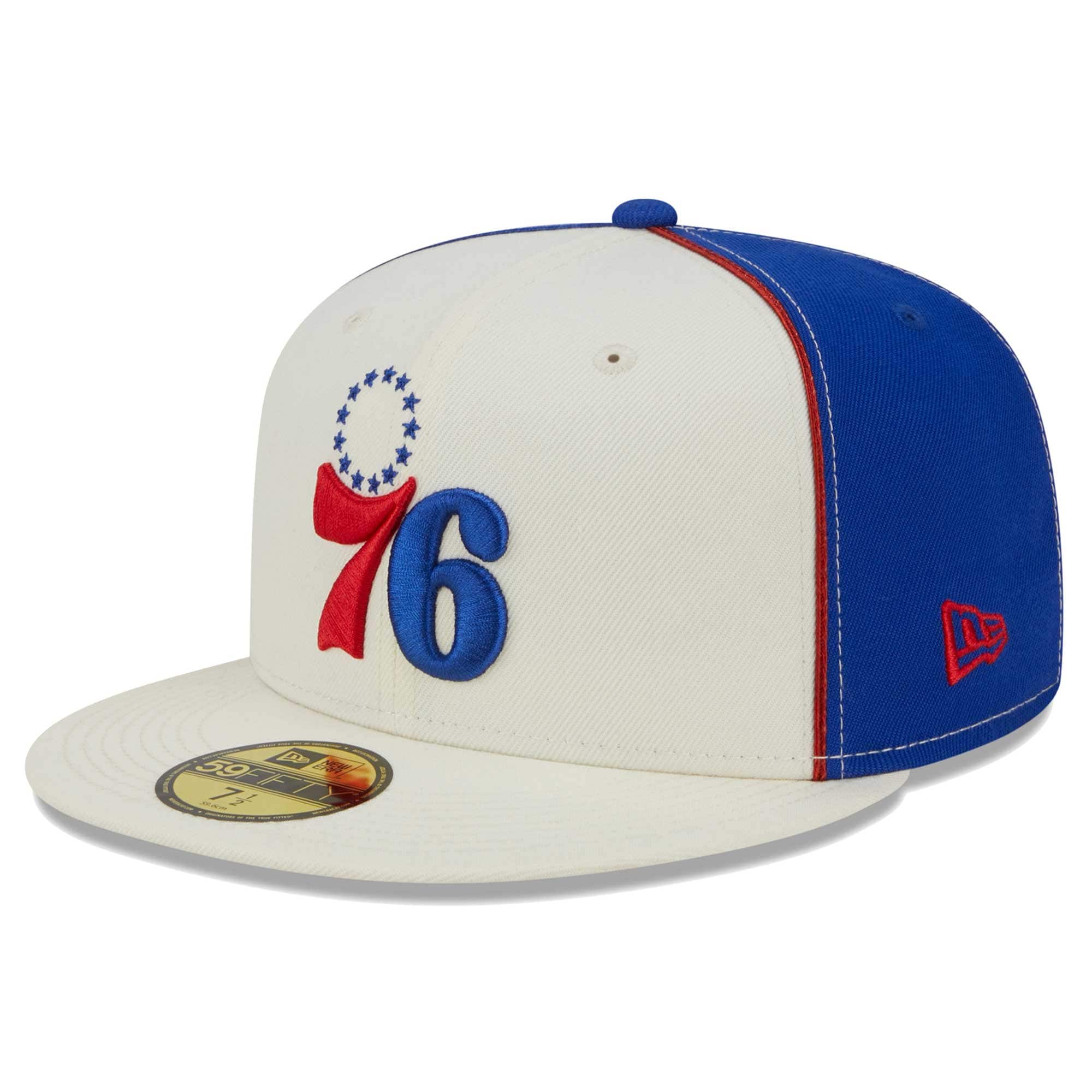 NBA men8217s philadelphia 76ers new era cream piped pop panel 59fifty fitted hat Collection - Official Jerseys & Hats | NBA Store