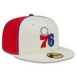 NBA men8217s philadelphia 76ers new era cream piped pop panel 59fifty fitted hat Collection - Official Jerseys & Hats | NBA Store