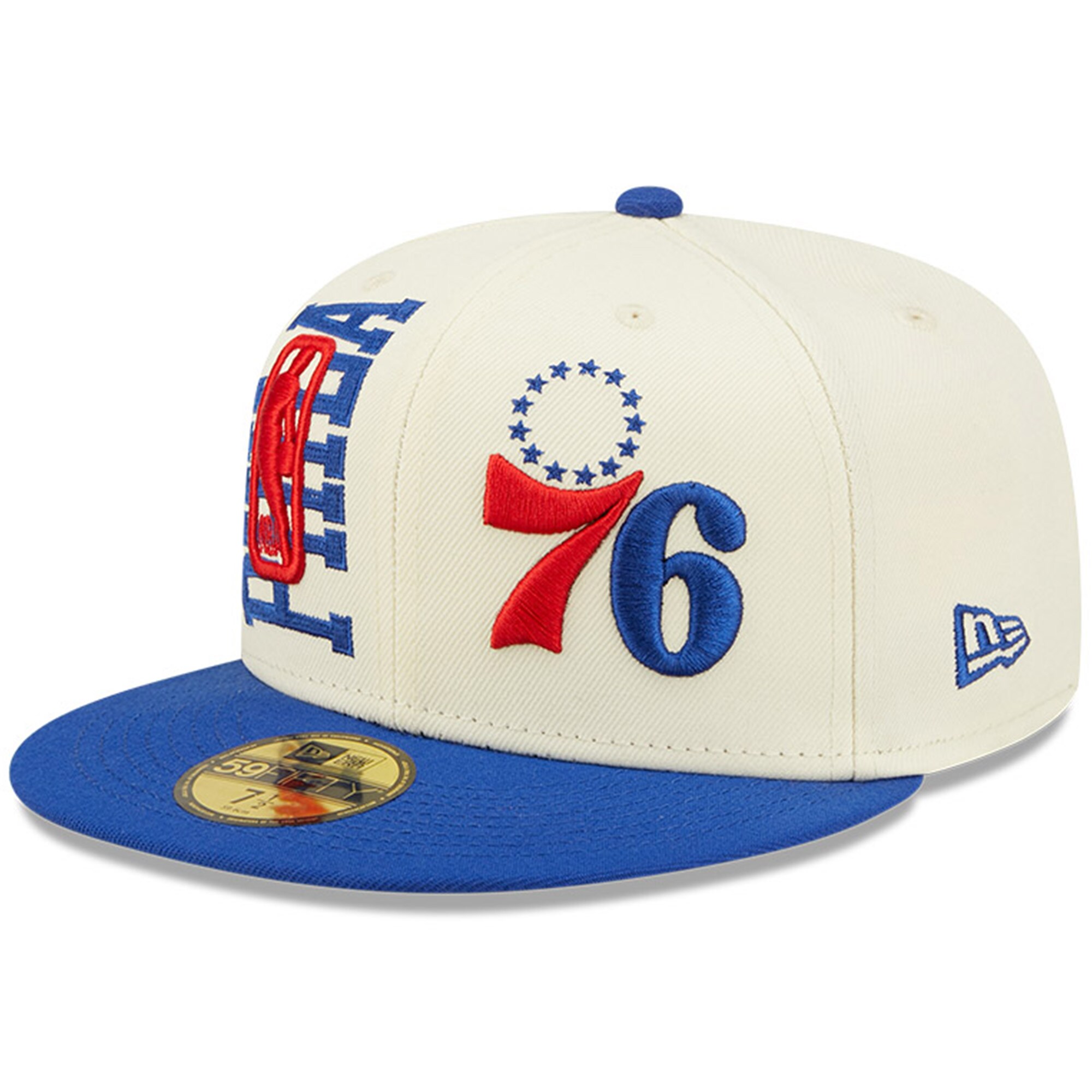NBA men8217s philadelphia 76ers new era creamroyal 2022 nba draft 59fifty fitted hat Collection - Official Jerseys & Hats | NBA Store