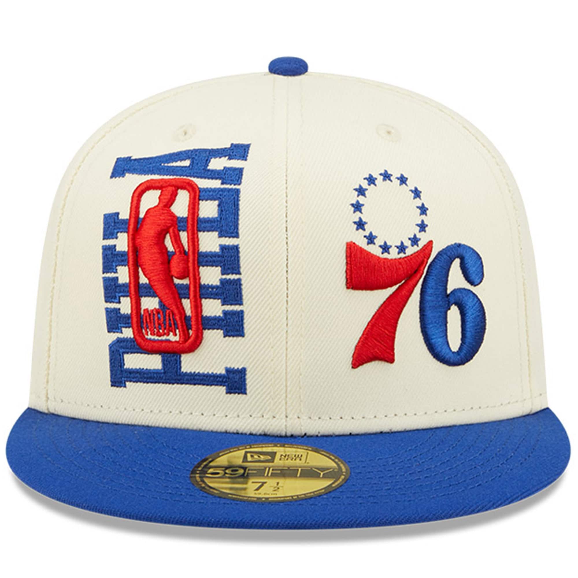NBA men8217s philadelphia 76ers new era creamroyal 2022 nba draft 59fifty fitted hat Collection - Official Jerseys & Hats | NBA Store