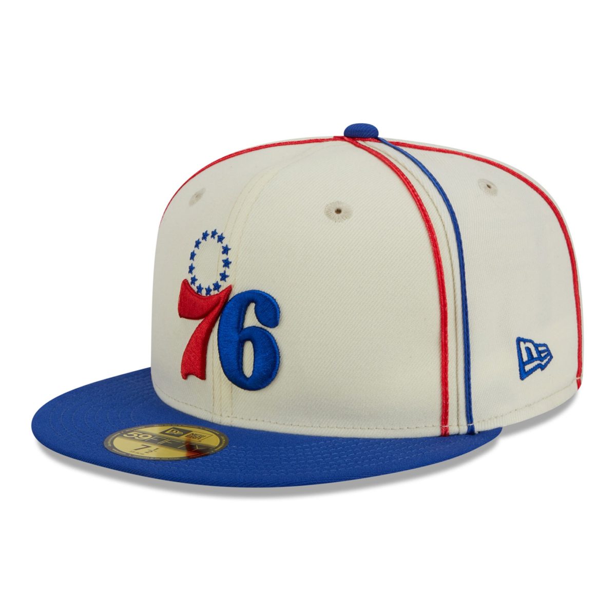 NBA men8217s philadelphia 76ers new era creamroyal piping 2-tone 59fifty fitted hat Collection - Official Jerseys & Hats | NBA Store