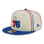NBA men8217s philadelphia 76ers new era creamroyal piping 2-tone 59fifty fitted hat Collection - Official Jerseys & Hats | NBA Store