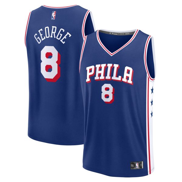 NBA men8217s philadelphia 76ers paul george fanatics royal fast break replica player jersey – icon edition Collection - Official Jerseys & Hats | NBA Store