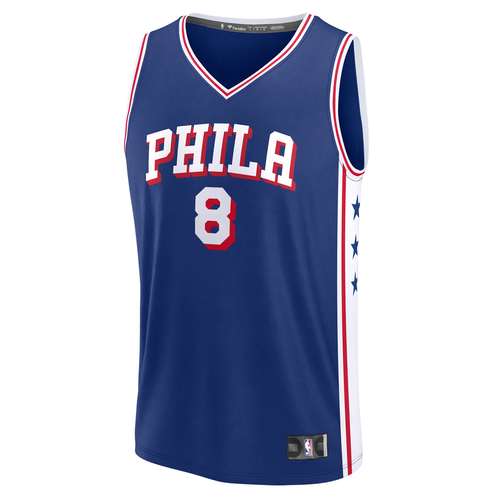 NBA men8217s philadelphia 76ers paul george fanatics royal fast break replica player jersey – icon edition Collection - Official Jerseys & Hats | NBA Store