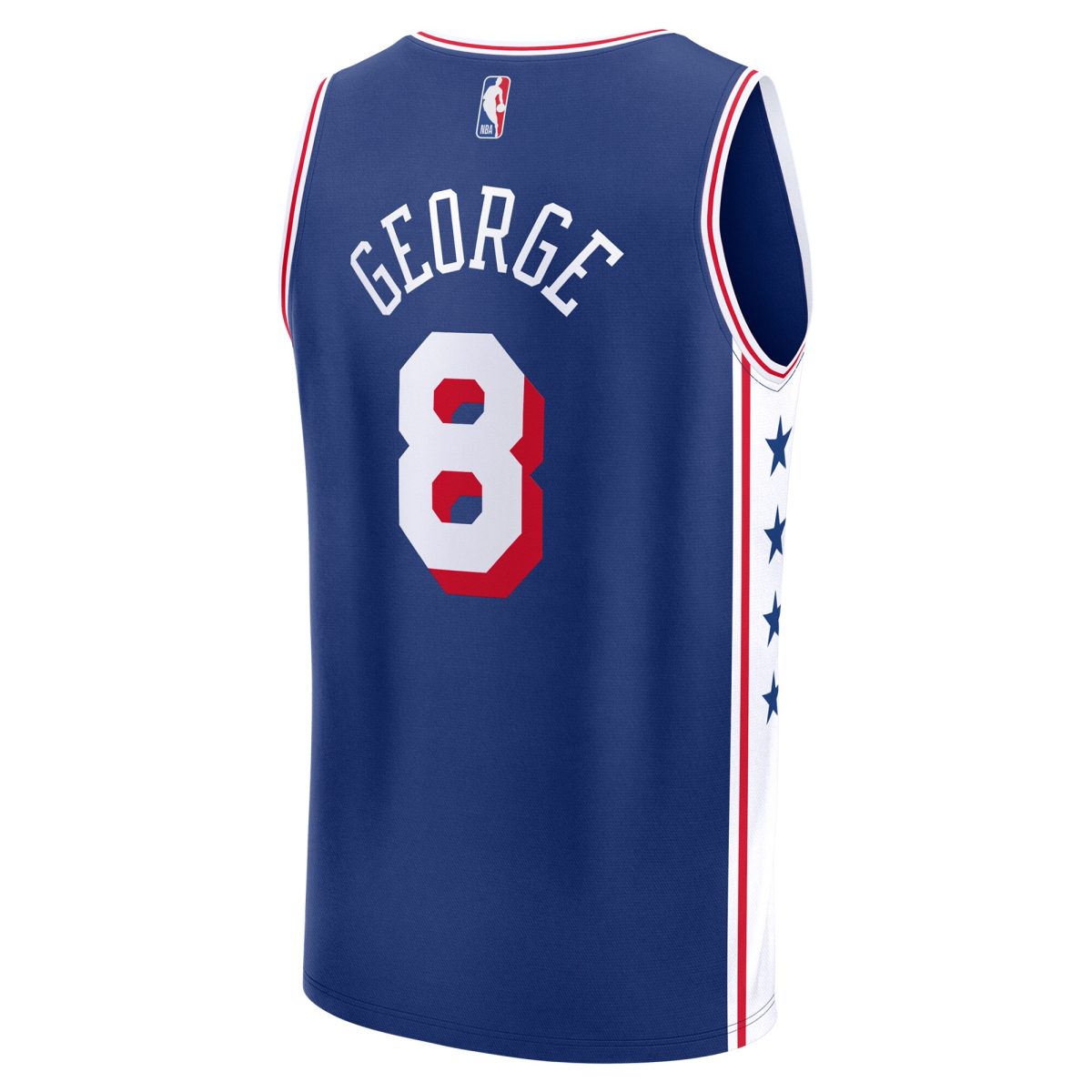 NBA men8217s philadelphia 76ers paul george fanatics royal fast break replica player jersey – icon edition Collection - Official Jerseys & Hats | NBA Store