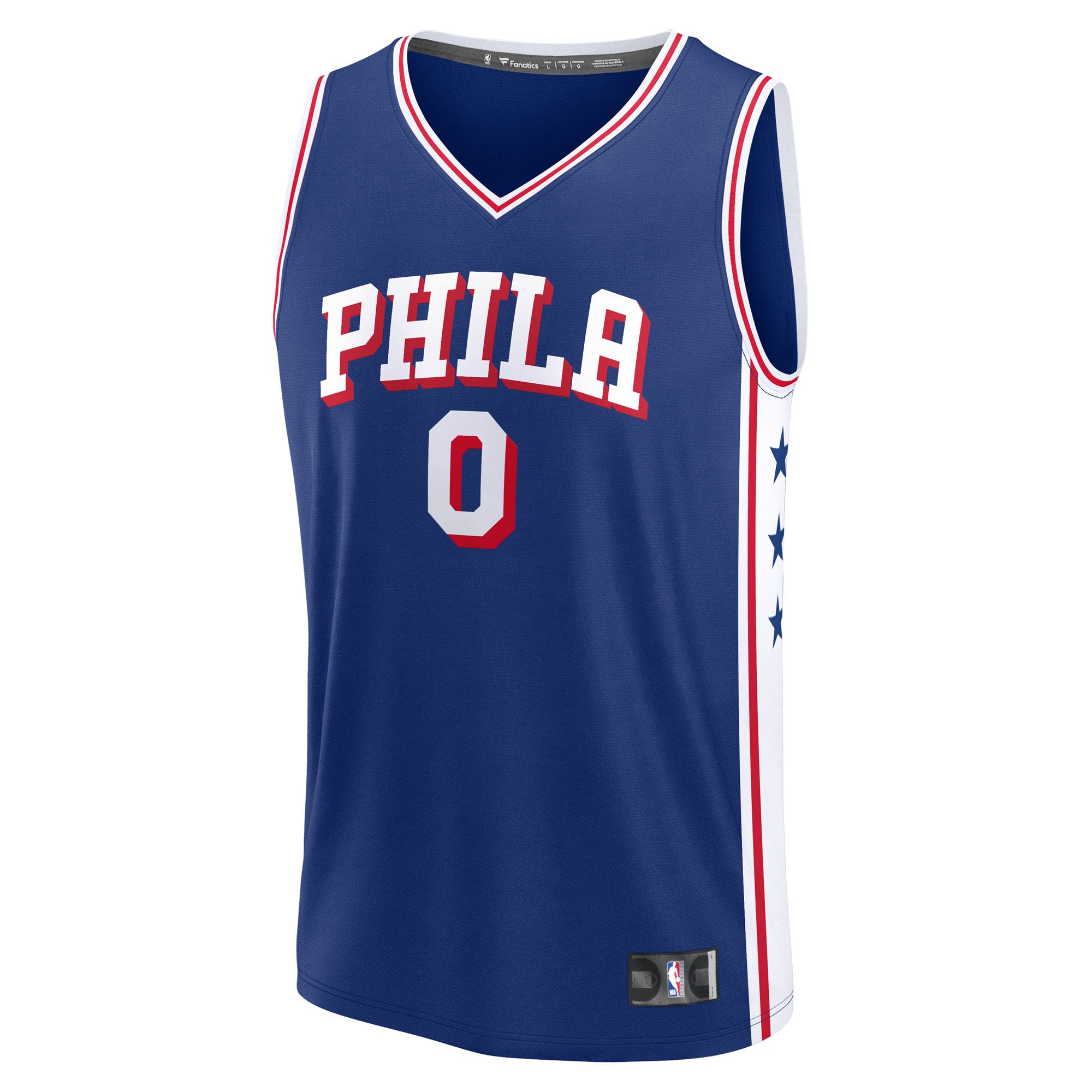NBA men8217s philadelphia 76ers tyrese maxey fanatics royal fast break replica player jersey – icon edition Collection - Official Jerseys & Hats | NBA Store