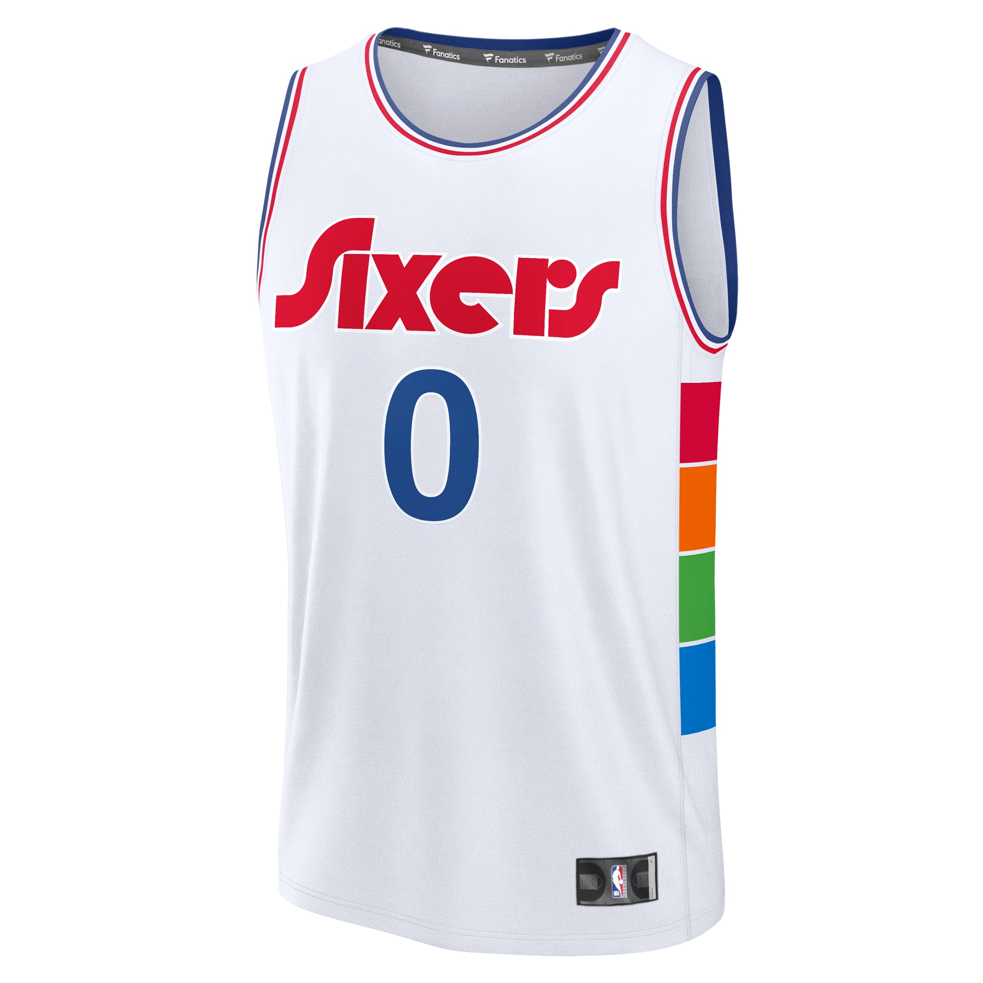 NBA men8217s philadelphia 76ers tyrese maxey fanatics white 202425 fast break player jersey – city edition Collection - Official Jerseys & Hats | NBA Store