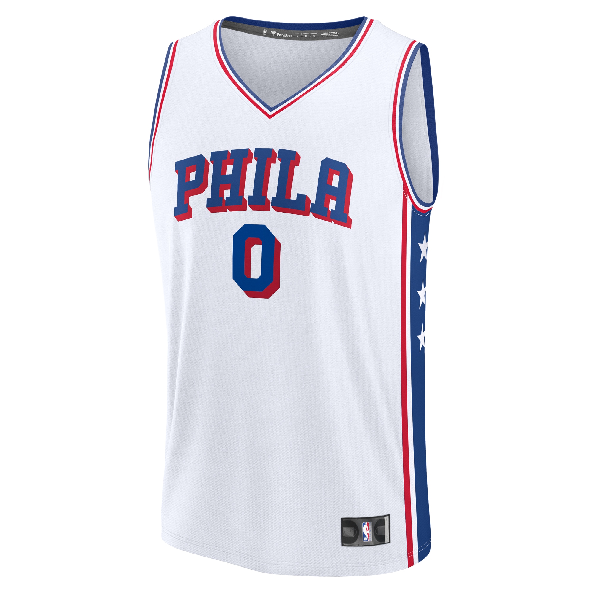NBA men8217s philadelphia 76ers tyrese maxey fanatics white fast break replica player jersey – association edition Collection - Official Jerseys & Hats | NBA Store