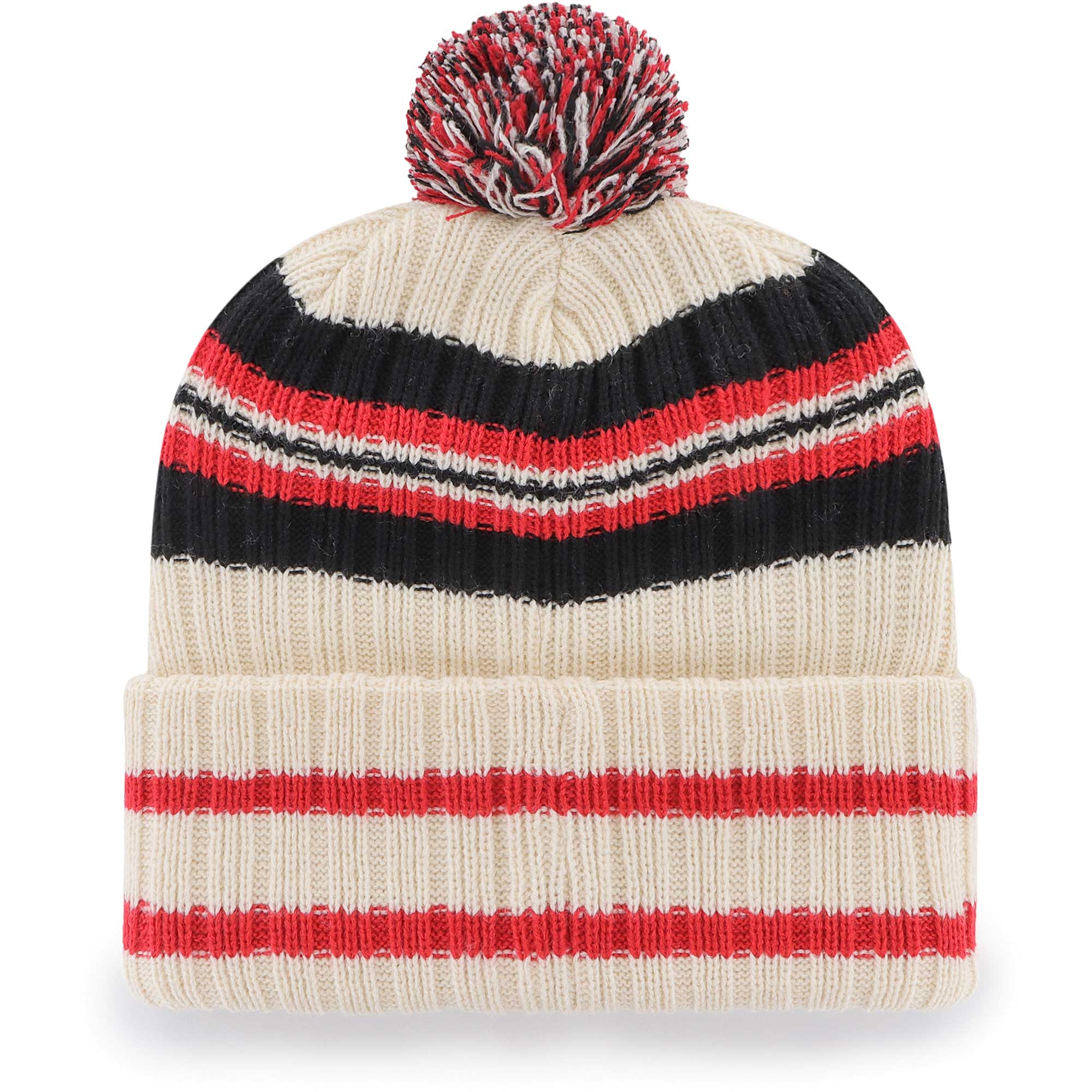 NBA men8217s toronto raptors 821747 cream hone patch cuffed knit hat with pom Collection - Official Jerseys & Hats | NBA Store