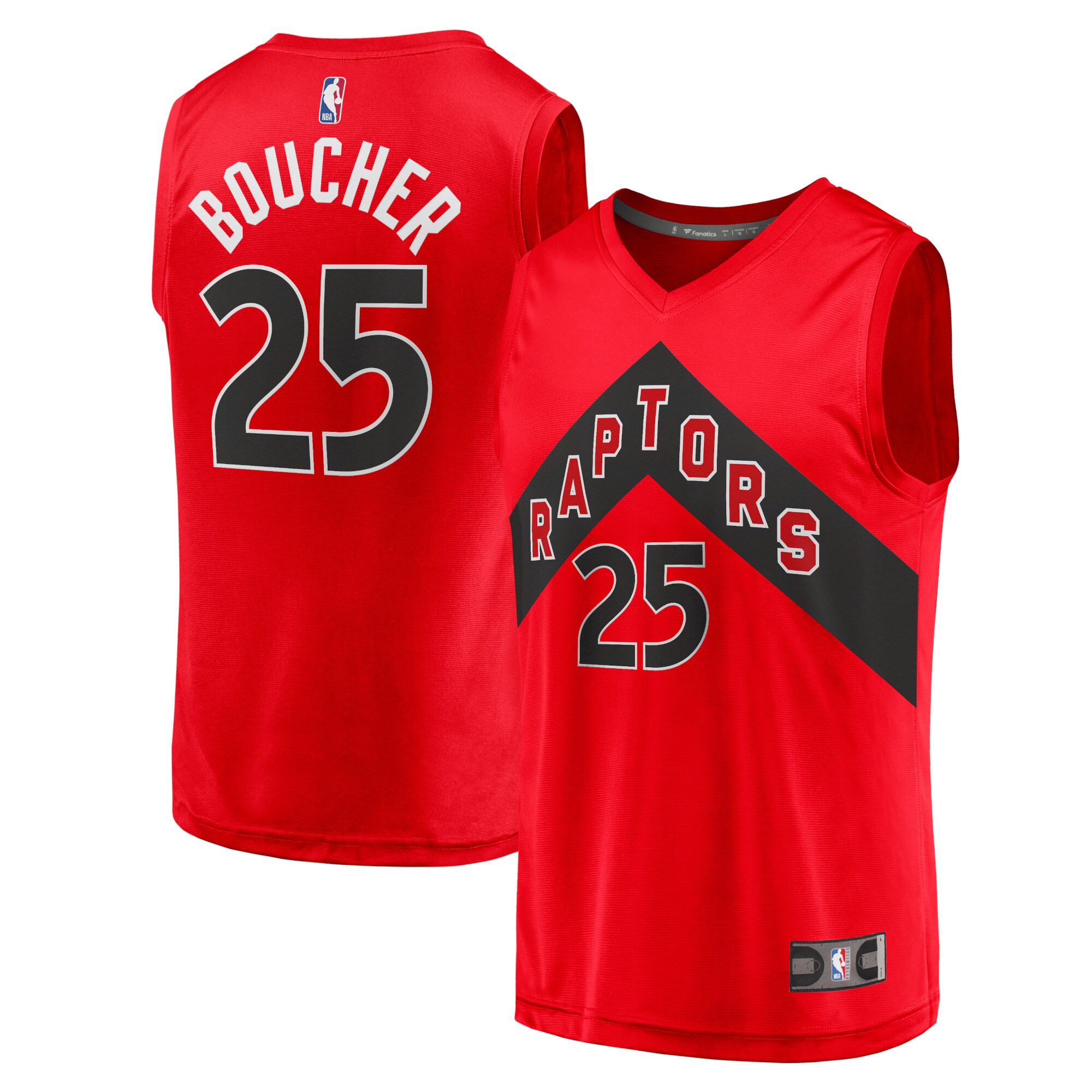 NBA men8217s toronto raptors chris boucher fanatics red fast break replica jersey – icon edition Collection - Official Jerseys & Hats | NBA Store