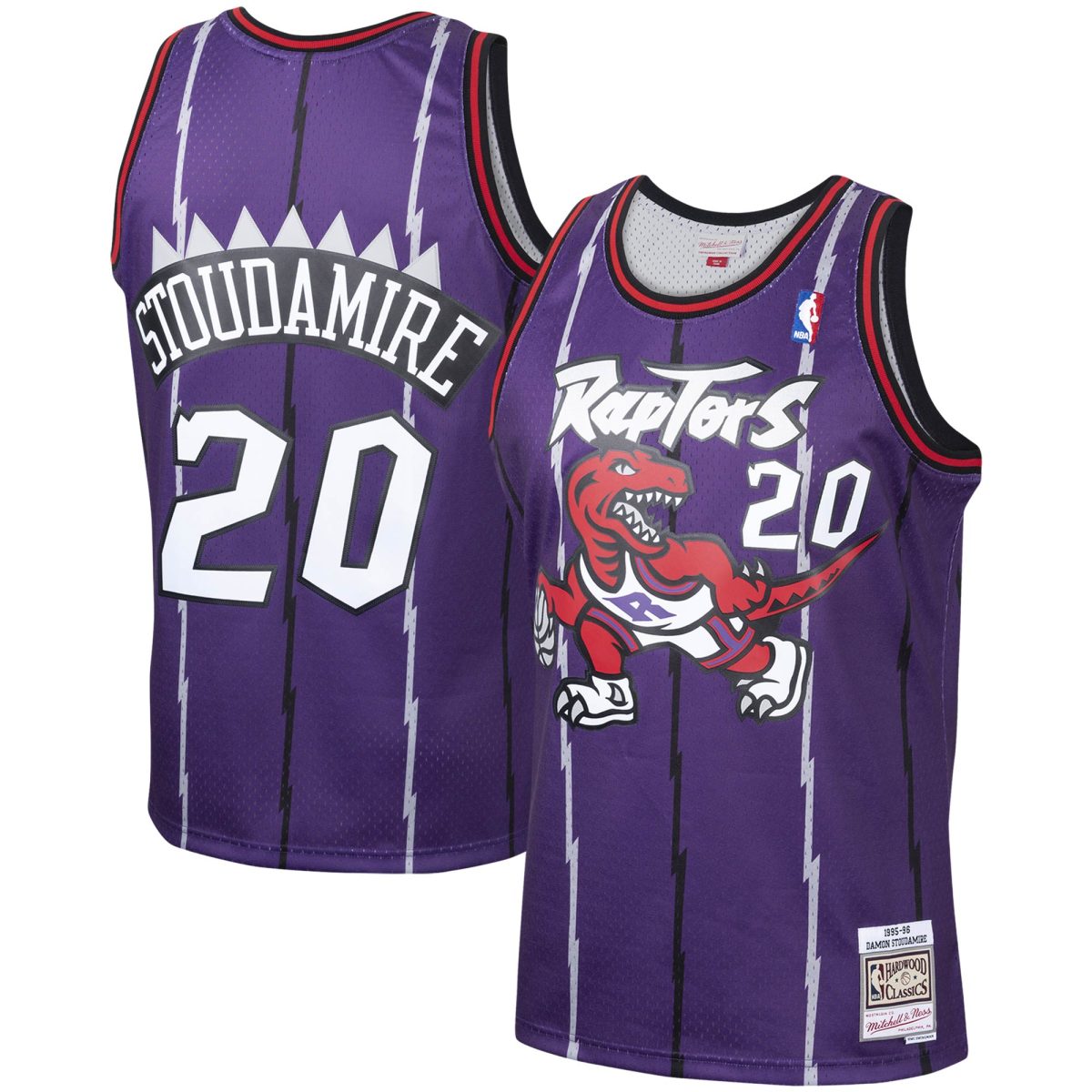 NBA men8217s toronto raptors damon stoudamire mitchell amp ness purple 199596 hardwood classics swingman jersey Collection - Official Jerseys & Hats | NBA Store
