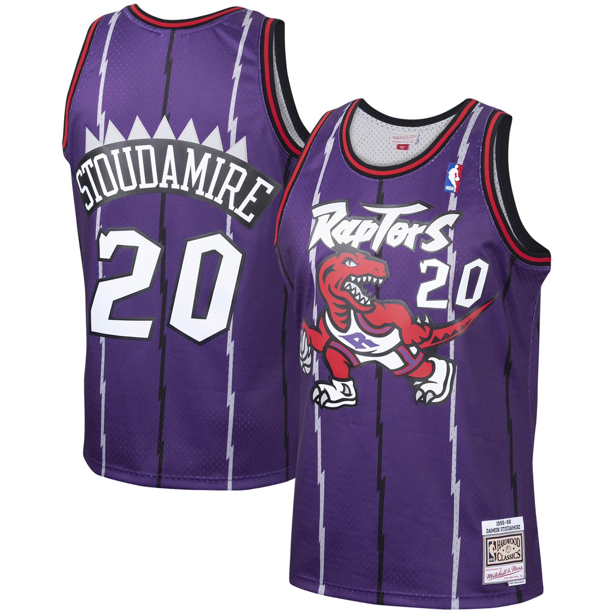 NBA men8217s toronto raptors damon stoudamire mitchell amp ness purple 199596 hardwood classics swingman jersey Collection - Official Jerseys & Hats | NBA Store