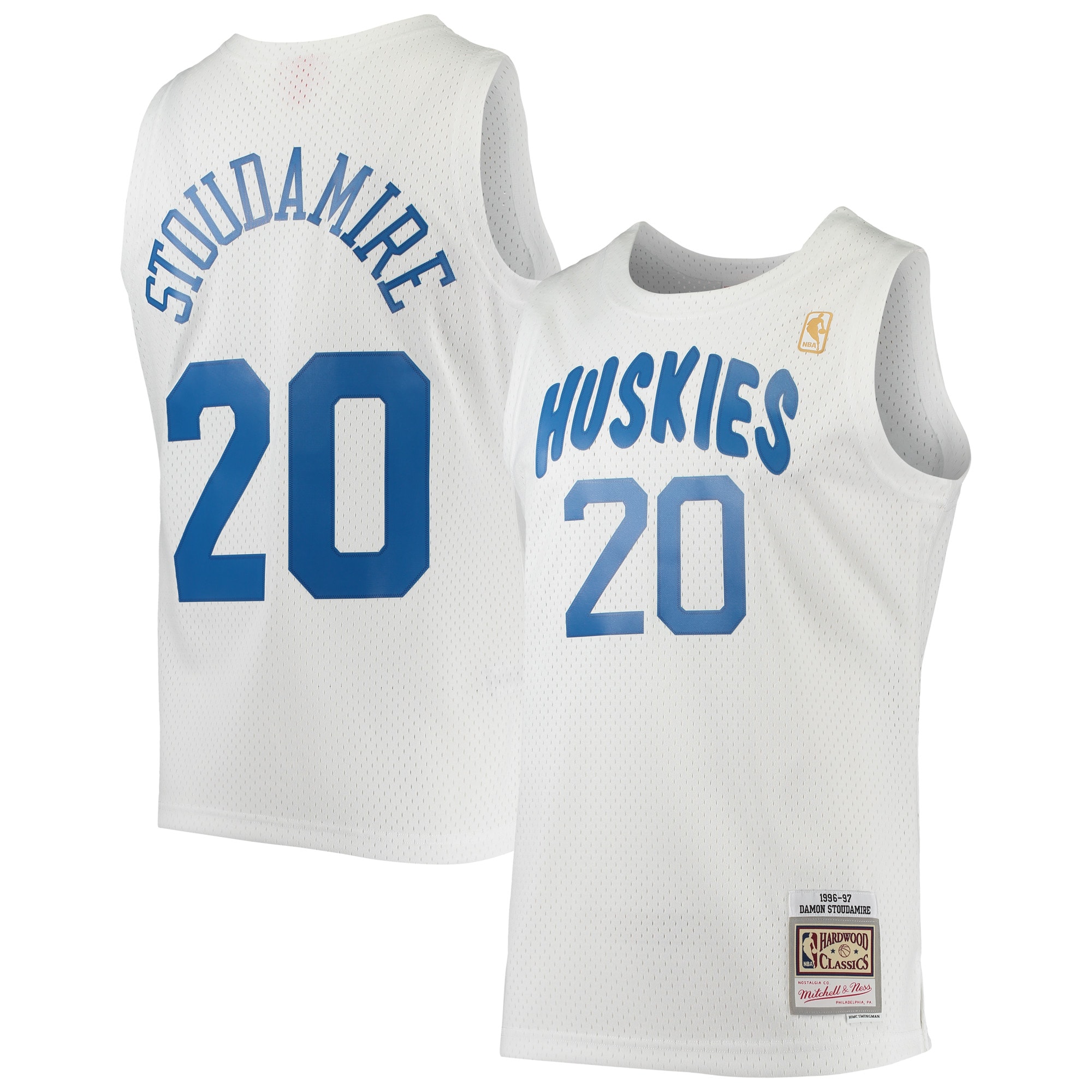 NBA men8217s toronto raptors damon stoudamire mitchell amp ness white 199697 hardwood classics swingman jersey Collection - Official Jerseys & Hats | NBA Store