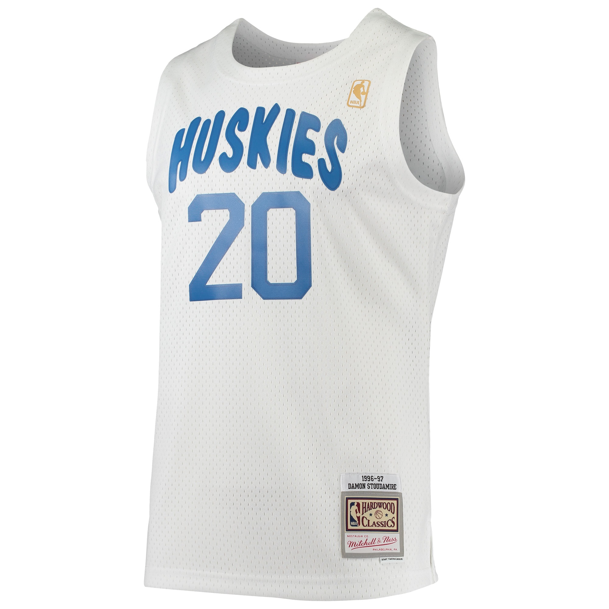 NBA men8217s toronto raptors damon stoudamire mitchell amp ness white 199697 hardwood classics swingman jersey Collection - Official Jerseys & Hats | NBA Store