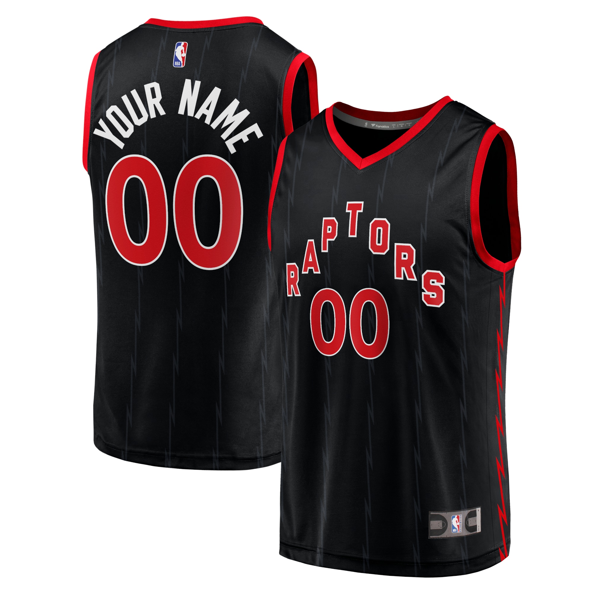 NBA men8217s toronto raptors fanatics black fast break replica custom jersey – statement edition Collection - Official Jerseys & Hats | NBA Store