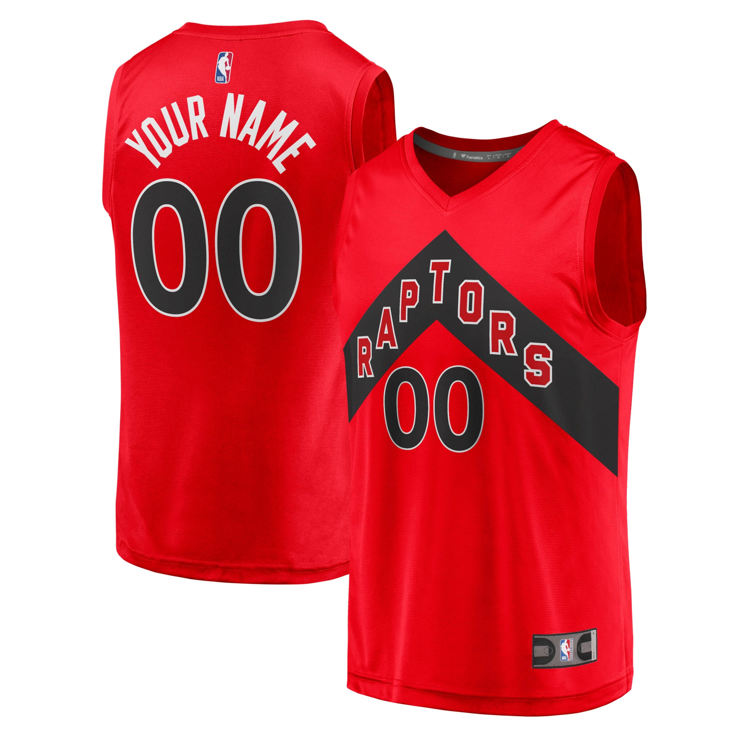 NBA men8217s toronto raptors fanatics red fast break replica custom jersey – icon edition Collection - Official Jerseys & Hats | NBA Store