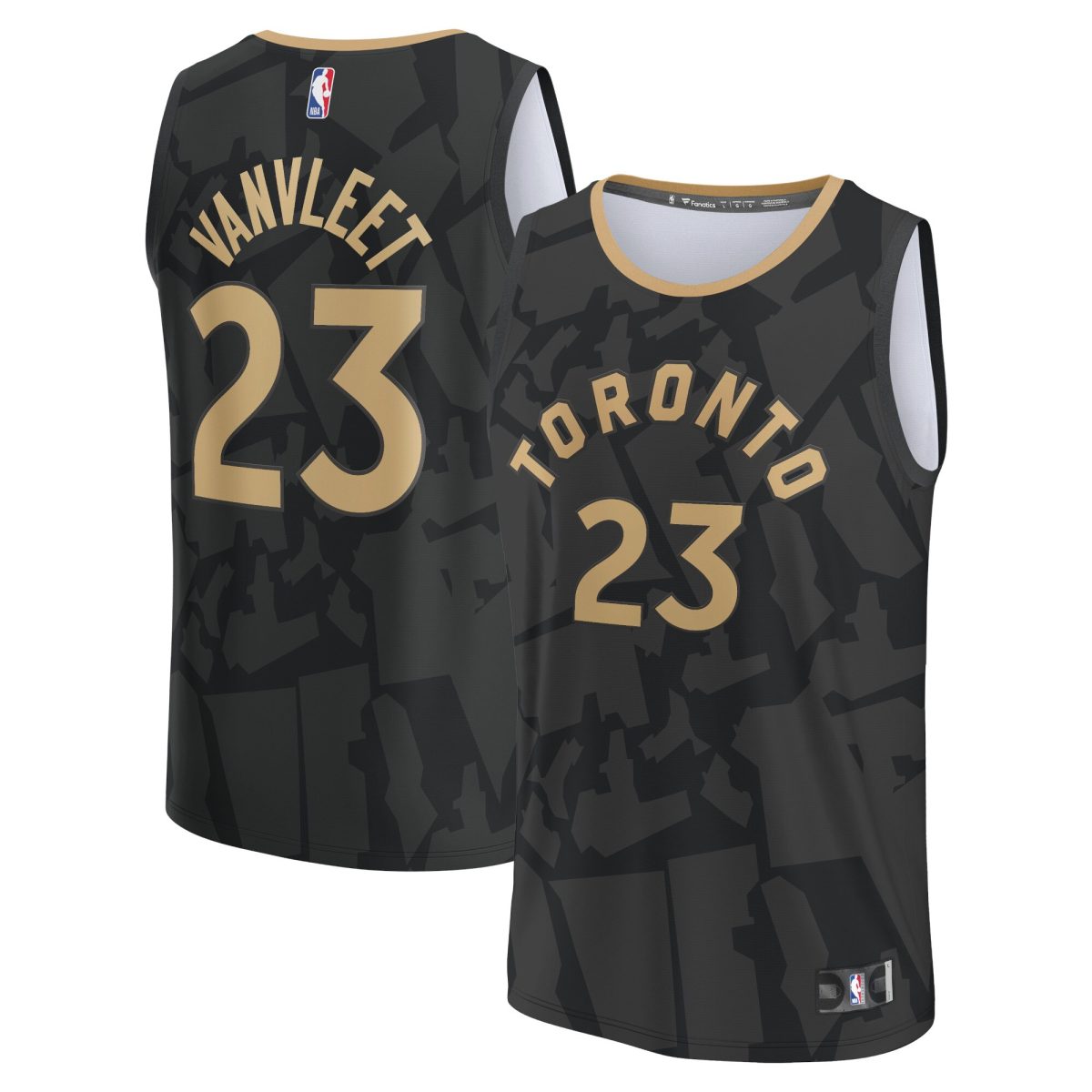 NBA men8217s toronto raptors fred vanvleet fanatics black fastbreak jersey – city edition Collection - Official Jerseys & Hats | NBA Store