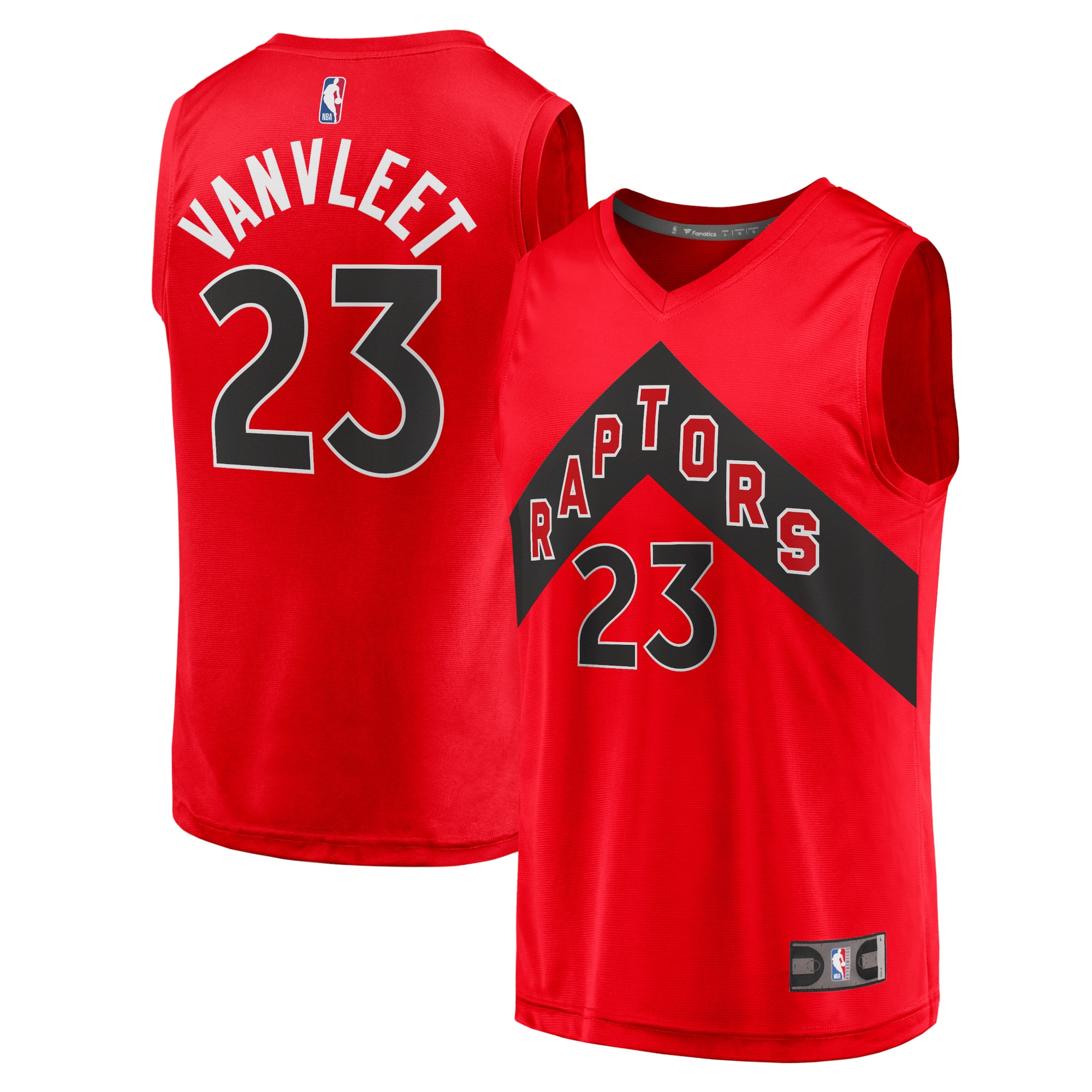 NBA men8217s toronto raptors fred vanvleet fanatics red fast break replica jersey – icon edition Collection - Official Jerseys & Hats | NBA Store
