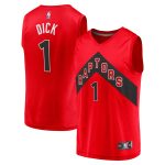 NBA men8217s toronto raptors gradey dick fanatics red fast break player jersey – icon edition Collection - Official Jerseys & Hats | NBA Store