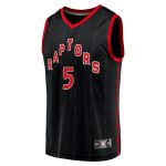 NBA men8217s toronto raptors immanuel quickley fanatics black fast break player jersey – statement edition Collection - Official Jerseys & Hats | NBA Store