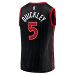 NBA men8217s toronto raptors immanuel quickley fanatics black fast break player jersey – statement edition Collection - Official Jerseys & Hats | NBA Store
