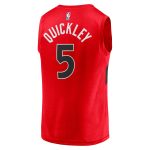 NBA men8217s toronto raptors immanuel quickley fanatics red fast break player jersey – icon edition Collection - Official Jerseys & Hats | NBA Store