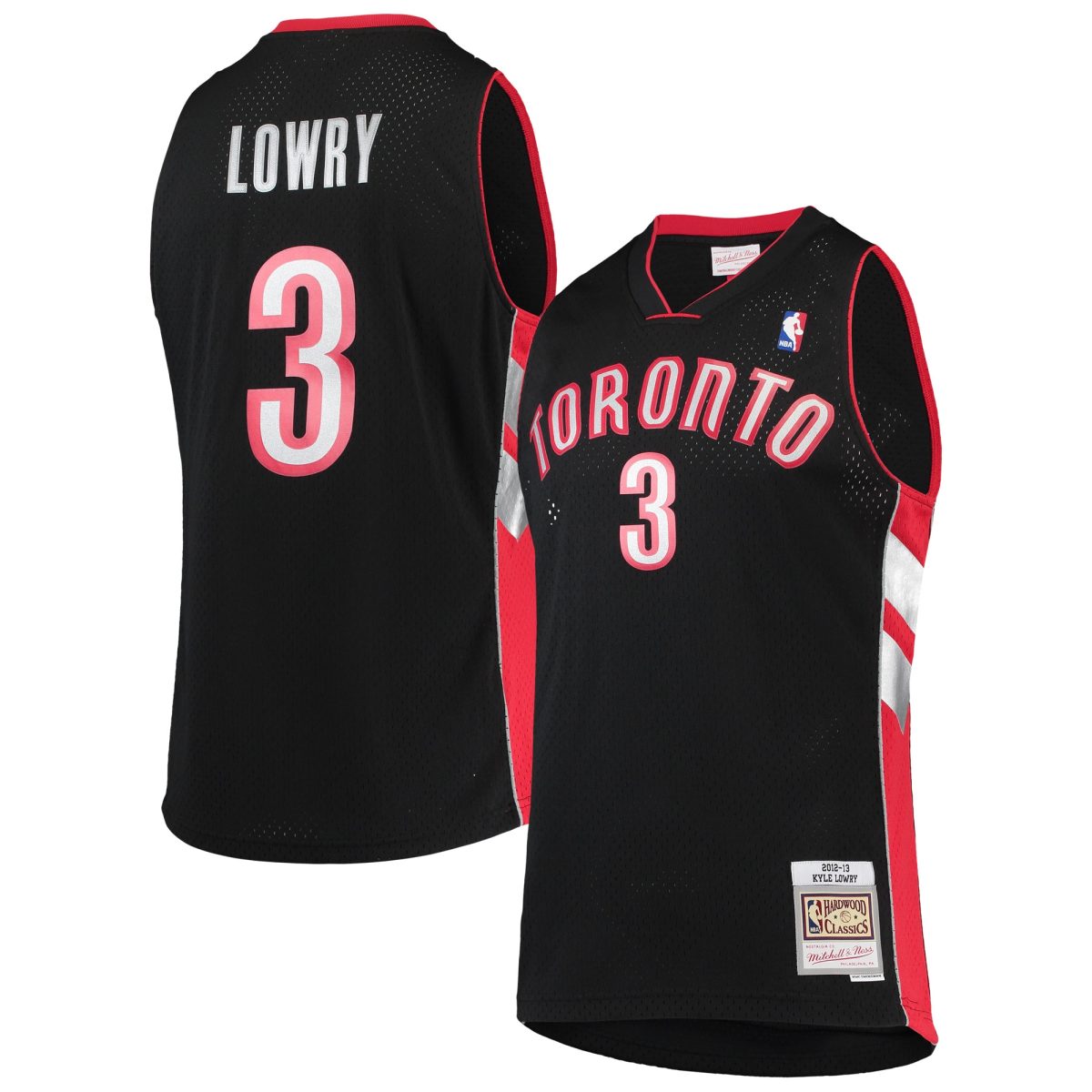 NBA men8217s toronto raptors kyle lowry mitchell amp ness black 201213 hardwood classics swingman jersey Collection - Official Jerseys & Hats | NBA Store
