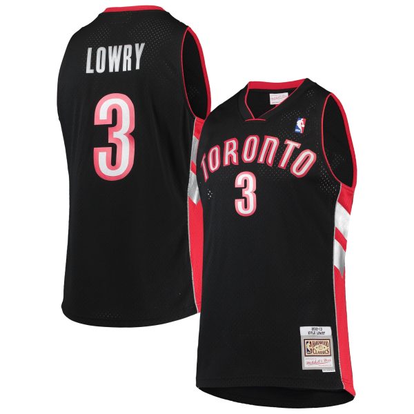 NBA men8217s toronto raptors kyle lowry mitchell amp ness black 201213 hardwood classics swingman jersey Collection - Official Jerseys & Hats | NBA Store