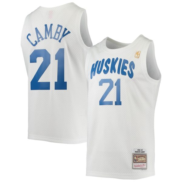 NBA men8217s toronto raptors marcus camby mitchell amp ness white 199697 hardwood classics swingman jersey Collection - Official Jerseys & Hats | NBA Store