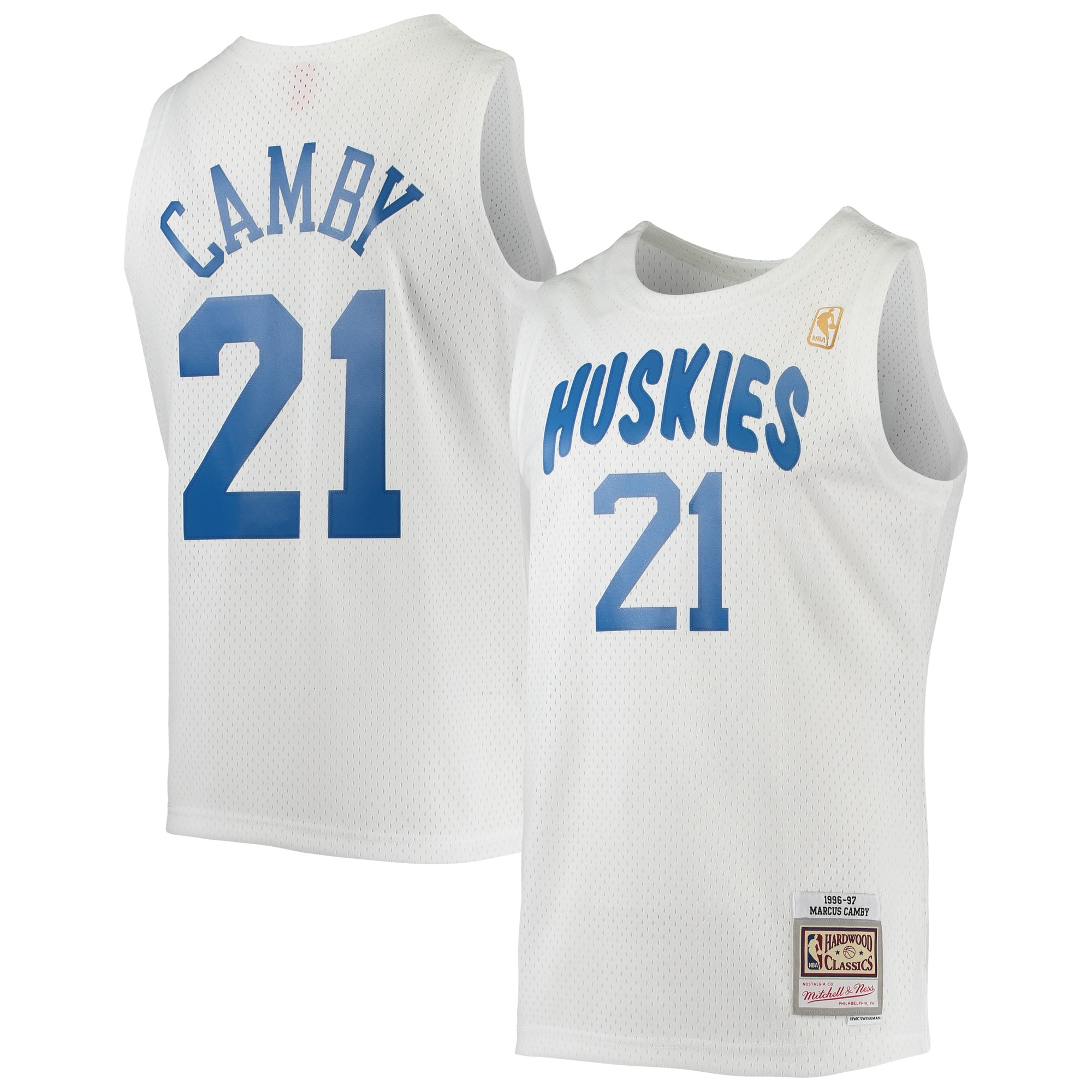 NBA men8217s toronto raptors marcus camby mitchell amp ness white 199697 hardwood classics swingman jersey Collection - Official Jerseys & Hats | NBA Store