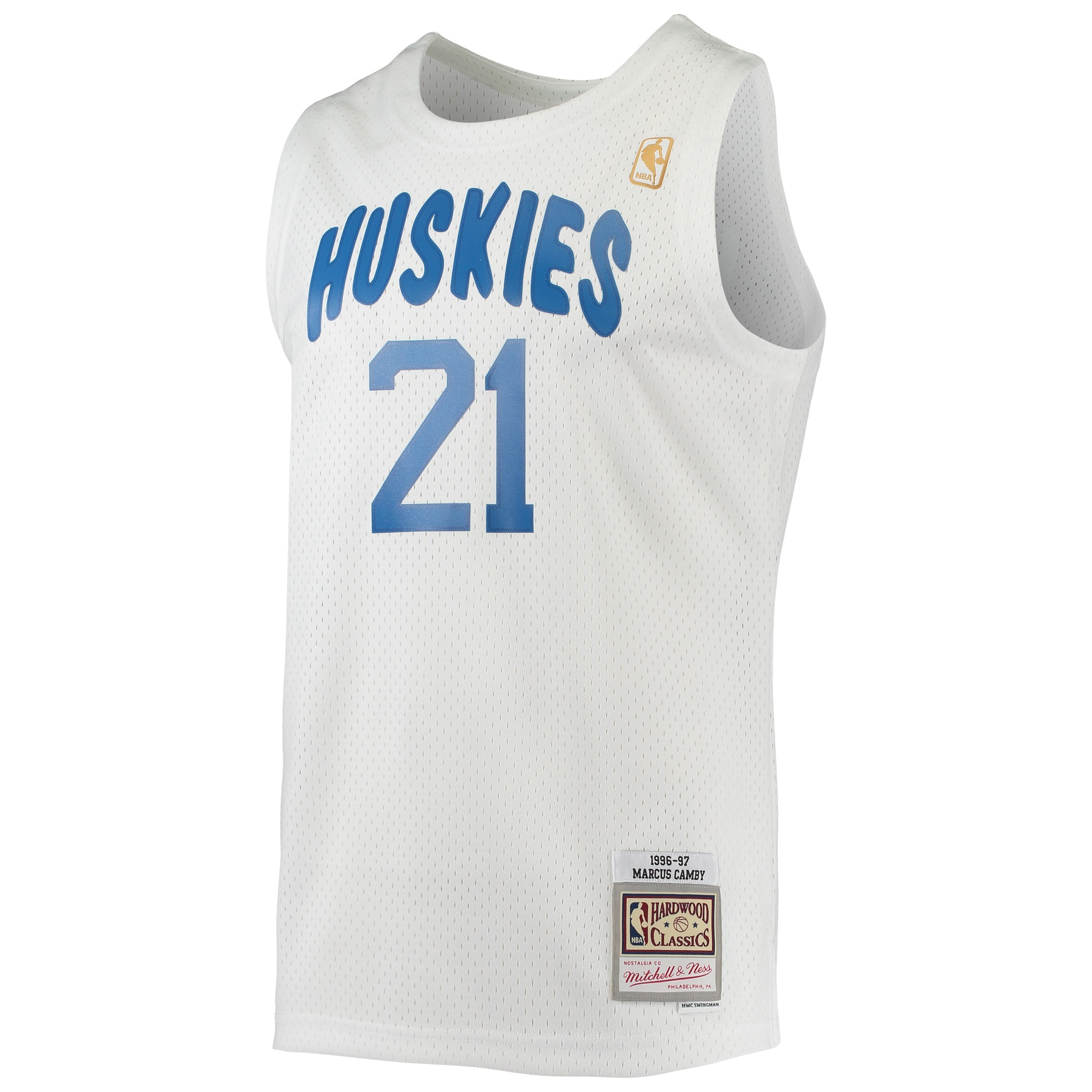 NBA men8217s toronto raptors marcus camby mitchell amp ness white 199697 hardwood classics swingman jersey Collection - Official Jerseys & Hats | NBA Store