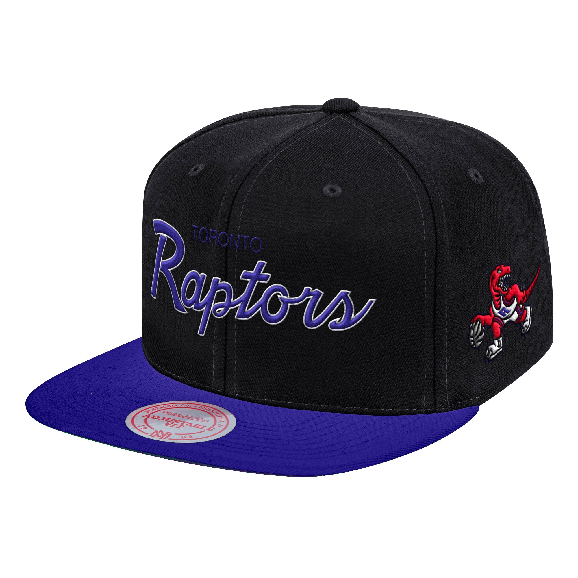 NBA men8217s toronto raptors mitchell amp ness black hardwood classics mvp team script 2.0 snapback hat Collection - Official Jerseys & Hats | NBA Store