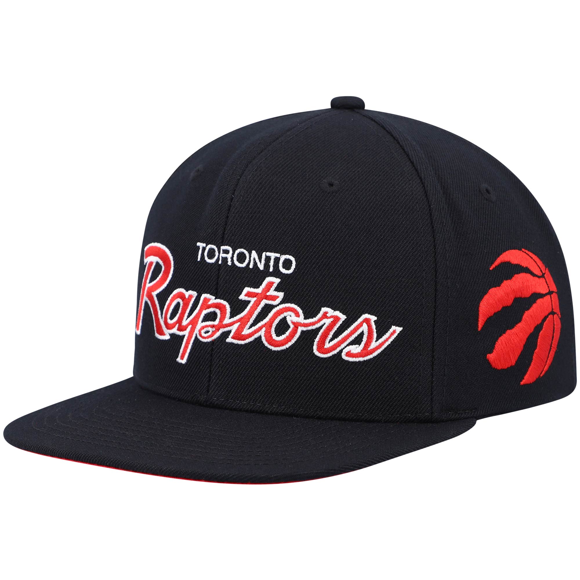 NBA men8217s toronto raptors mitchell amp ness black hardwood classics script 2.0 snapback hat Collection - Official Jerseys & Hats | NBA Store